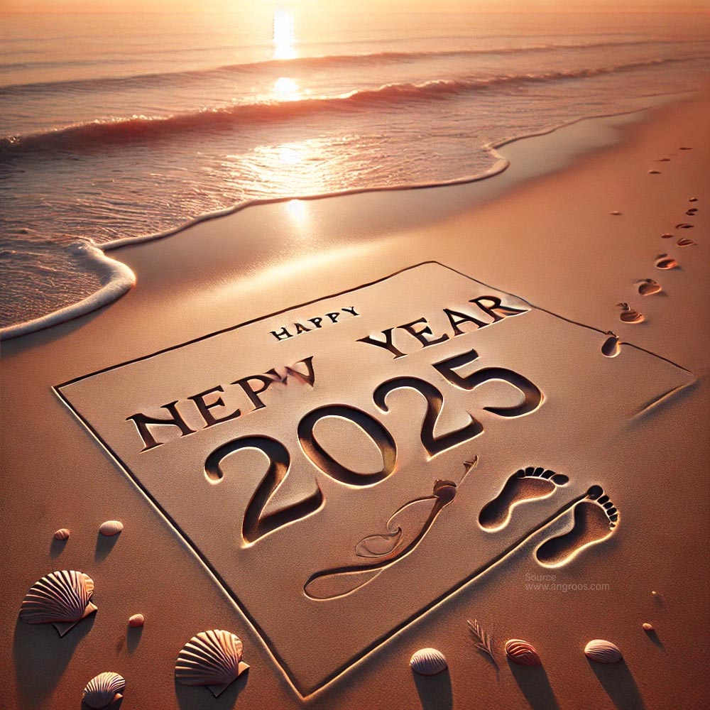 completely unique and serene New Year 2025 greeting India's Favourite Online Gift Shop