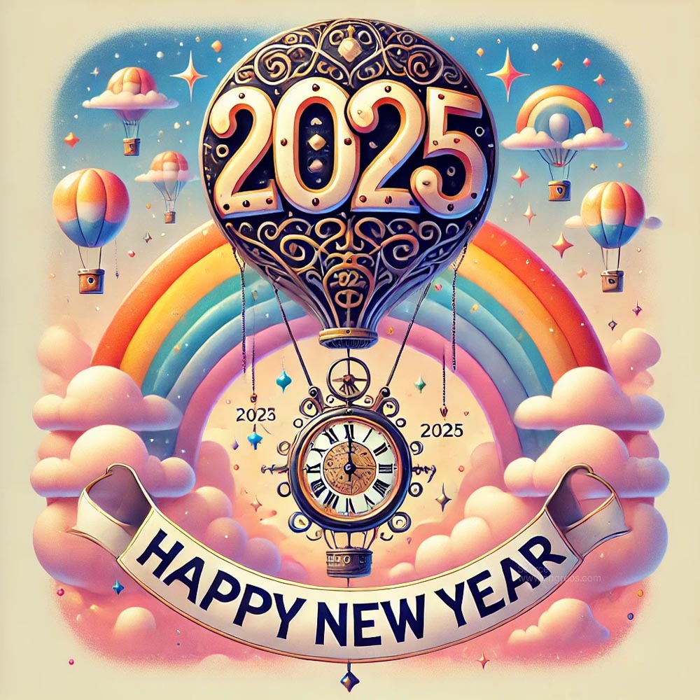 completely unique and whimsical New Year 2025 greeting card India's Favourite Online Gift Shop