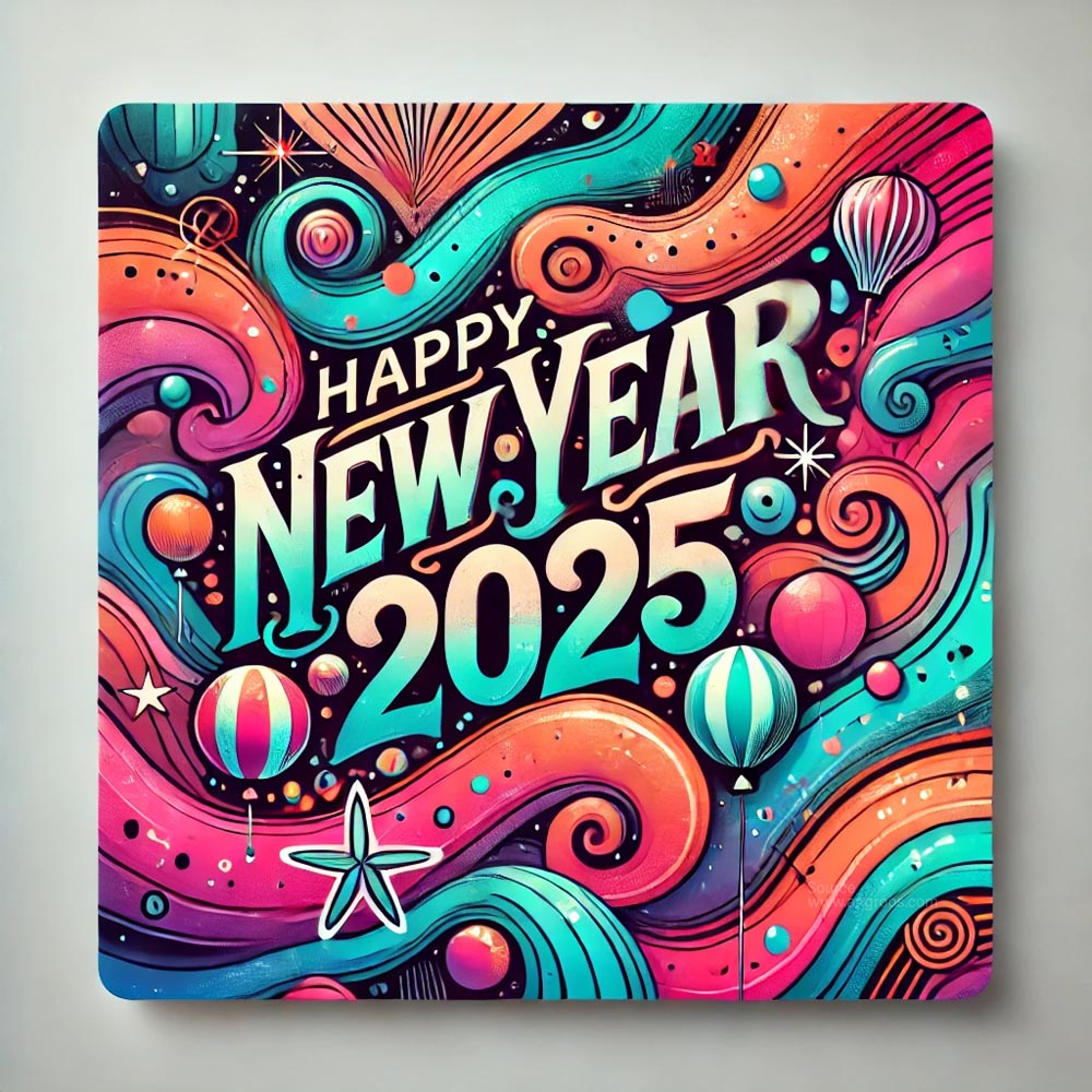 creative and unique New Year 2025 greeting card India's Favourite Online Gift Shop