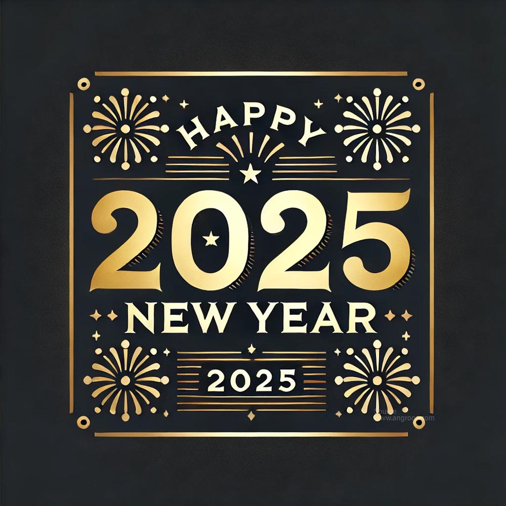 standard and festive New Year 2025 greeting card in square format 1 India's Favourite Online Gift Shop