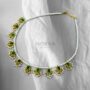 Emerald Pearl Choker Necklace