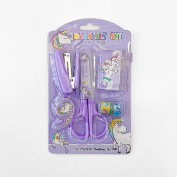 Super Cute Unicorn 5-in-1 School Kit – Perfect for Young Learners