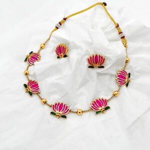  Lotus Necklace Set