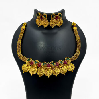 Ruby Coin Choker – Traditional Elegance for Every Occasion