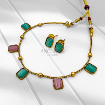 Elegant Multicolor Stone Necklace – Perfect for Every Occasion