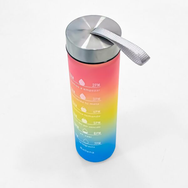 Colorful Kids Water Bottle with Motivational Timed Markers – Fun & Hydrating - Image 2