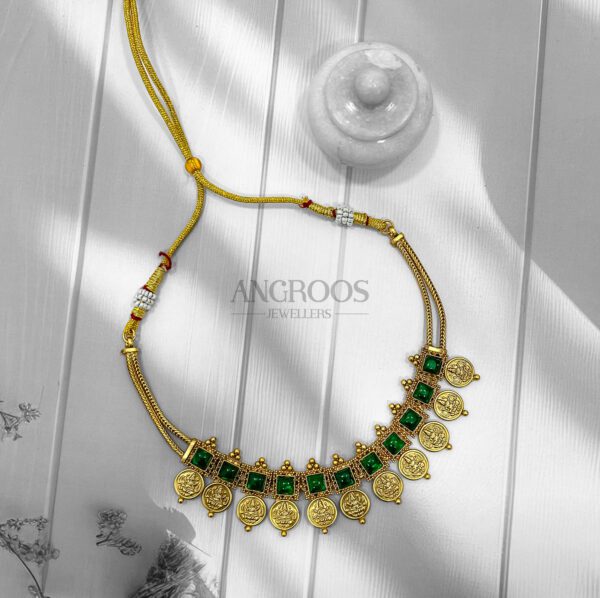 Lakshmi Coin Choker – Elegant Traditional Statement Jewelry - Image 2