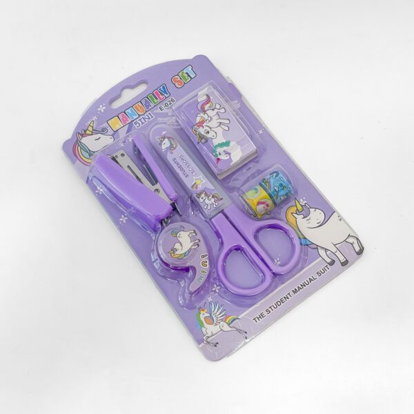 Super Cute Unicorn 5-in-1 School Kit – Perfect for Young Learners - Image 3