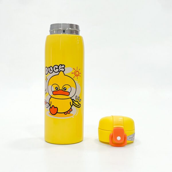 Adorable Duck-Themed Kids Water Bottle - Bright Yellow Color, Leak-Proof Design - Image 4