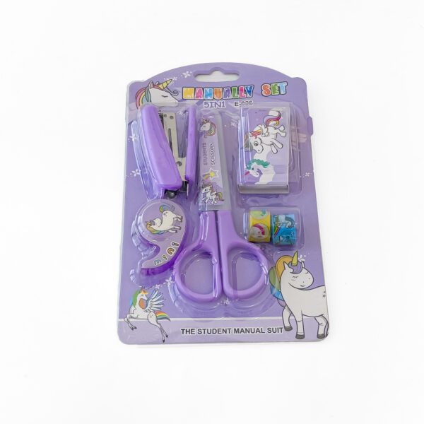 Super Cute Unicorn 5-in-1 School Kit – Perfect for Young Learners - Image 4