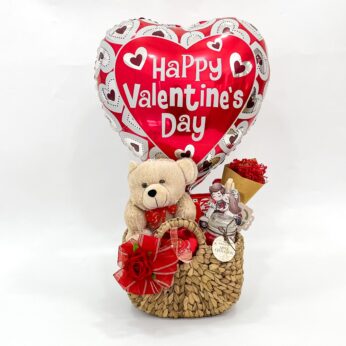 Creative Valentine’s Day Gift | Romantic Hamper with Teddy, Chocolates & Personal Touch