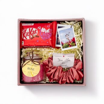 Sweet & Simple Valentine’s Day Gift | Thoughtful Hamper with Polaroid Memories & Chocolates