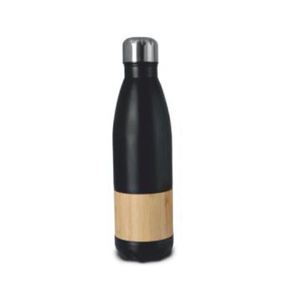 Bamboo Cola 500ml Vacuum Flask | Eco-Friendly 304 Steel & Bamboo Insulated Bottle | 24H Hot & Cold Retention - Image 2