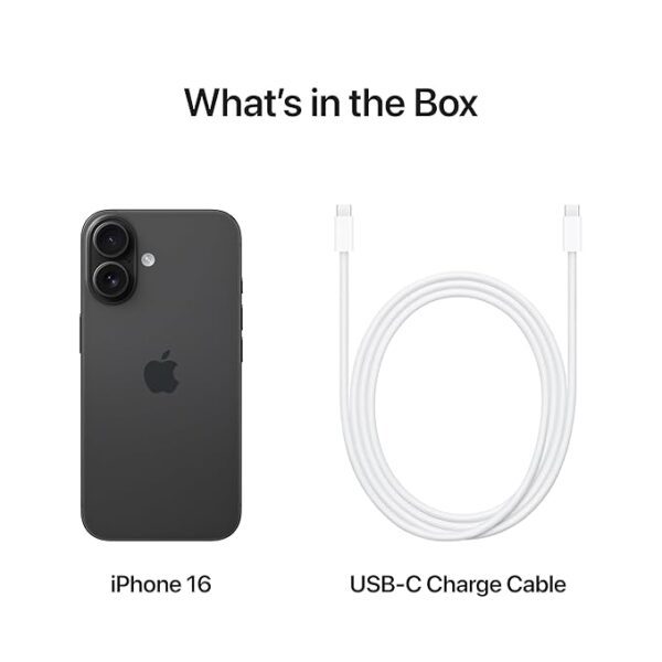 iPhone 16 128 GB: 5G Mobile Phone with Camera Control, A18 Chip and a Big Boost in Battery Life. Works with AirPods; Black - Image 6