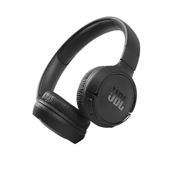 JBL Tune 510BT, On Ear Wireless Headphones with Mic, up to 40 Hours Playtime, Pure Bass, Quick Charging, Dual Pairing, Bluetooth 5.0