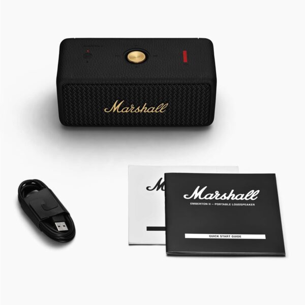 Marshall Emberton II Compact Portable Bluetooth Speaker with 30+ Hours of Playtime, (360° Sound), Dust & Waterproof (IP67) - Image 2