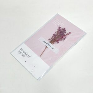 Floral Dried Flower Greeting Card