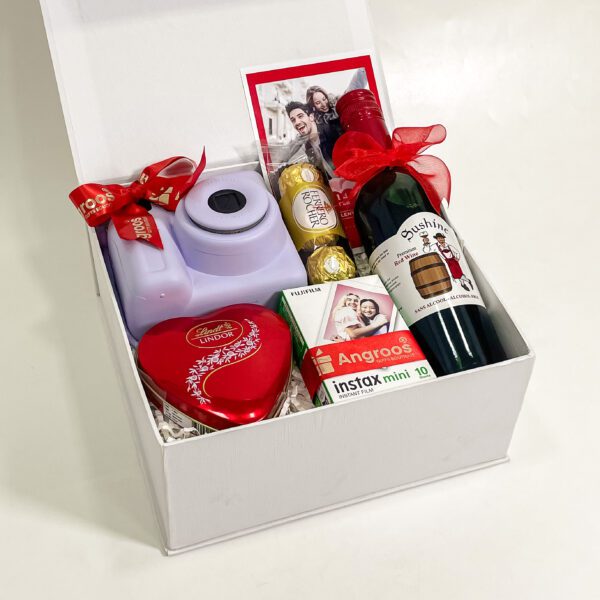 Ultimate Valentine’s Day Luxury Gift | Wine, Chocolates & Instax Camera for Unforgettable Memories - Image 2