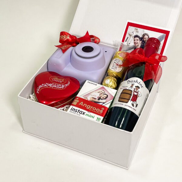 Ultimate Valentine’s Day Luxury Gift | Wine, Chocolates & Instax Camera for Unforgettable Memories - Image 4