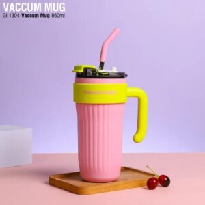 Pink & Yellow Vacuum Mug