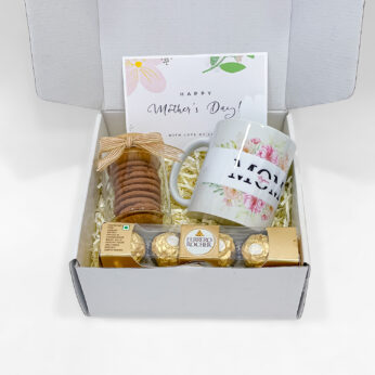 Mother’s Day Mug Gift Box – Customised Mug, Cookie Jar, Chocolates & Card