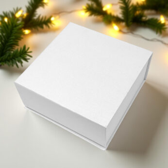 White Rigid Gift Box – 8 x 8 Inch Sturdy Packaging Box