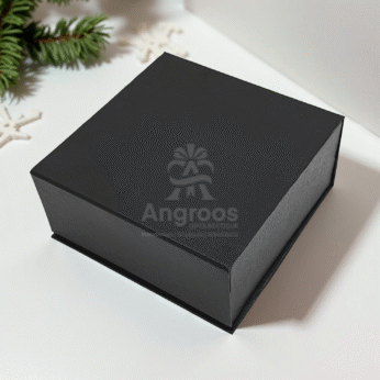 Black Rigid Gift Box 8 x 8 x 4 Inch