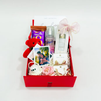 Valentines Mini Gift Box with Perfume and Photos
