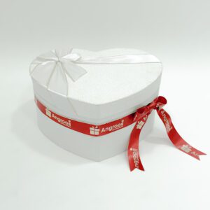 Heart box white     